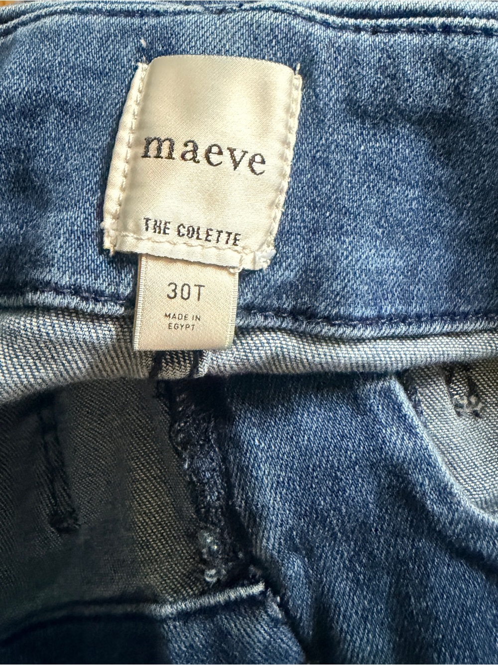 Anthropologie Maeve SIZE 30 TALL The Colette wide leg high rise jeans in dark - Picture 5 of 6